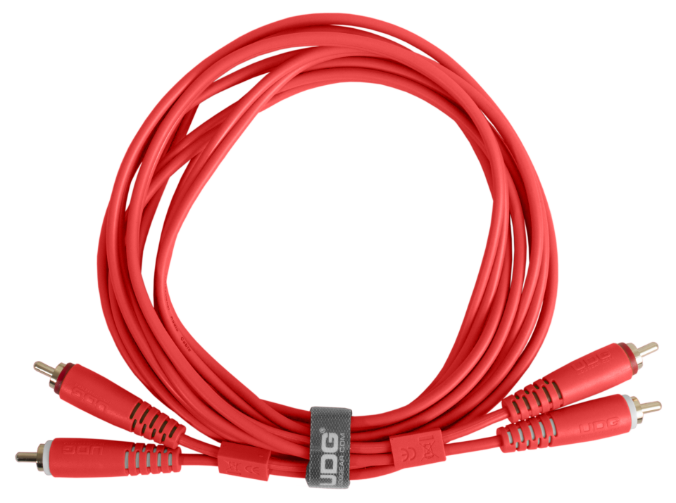 UDG ULTIMATE SES KABLOSU RCA- RCA KIRMIZI DÜZ (1,50 METRE)