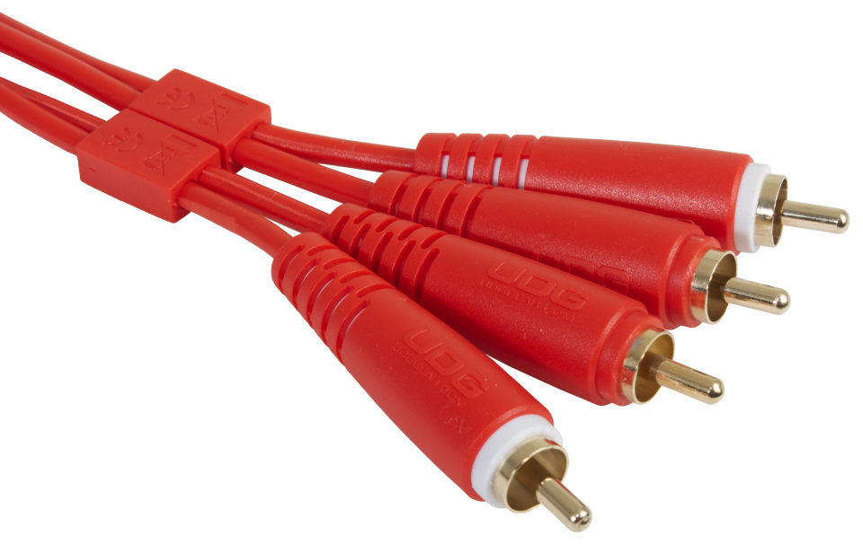 UDG ULTIMATE SES KABLOSU RCA- RCA KIRMIZI DÜZ (1,50 METRE)