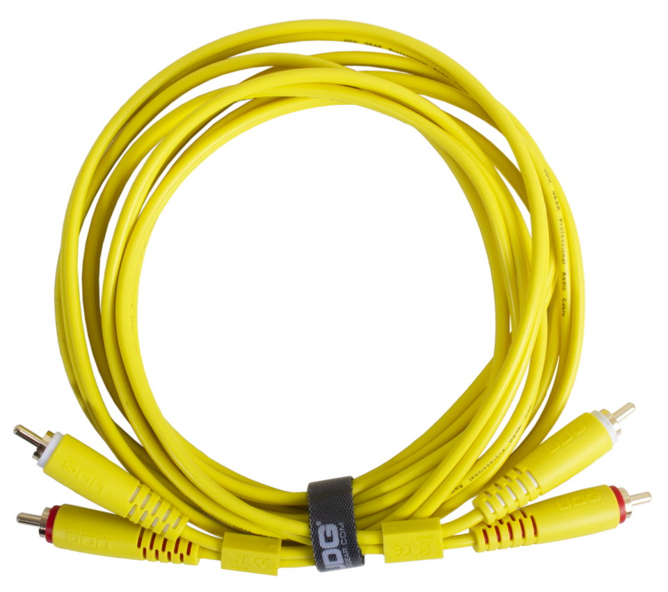 UDG ULTIMATE SES KABLOSU RCA- RCA SARI DÜZ (1,50 METRE)