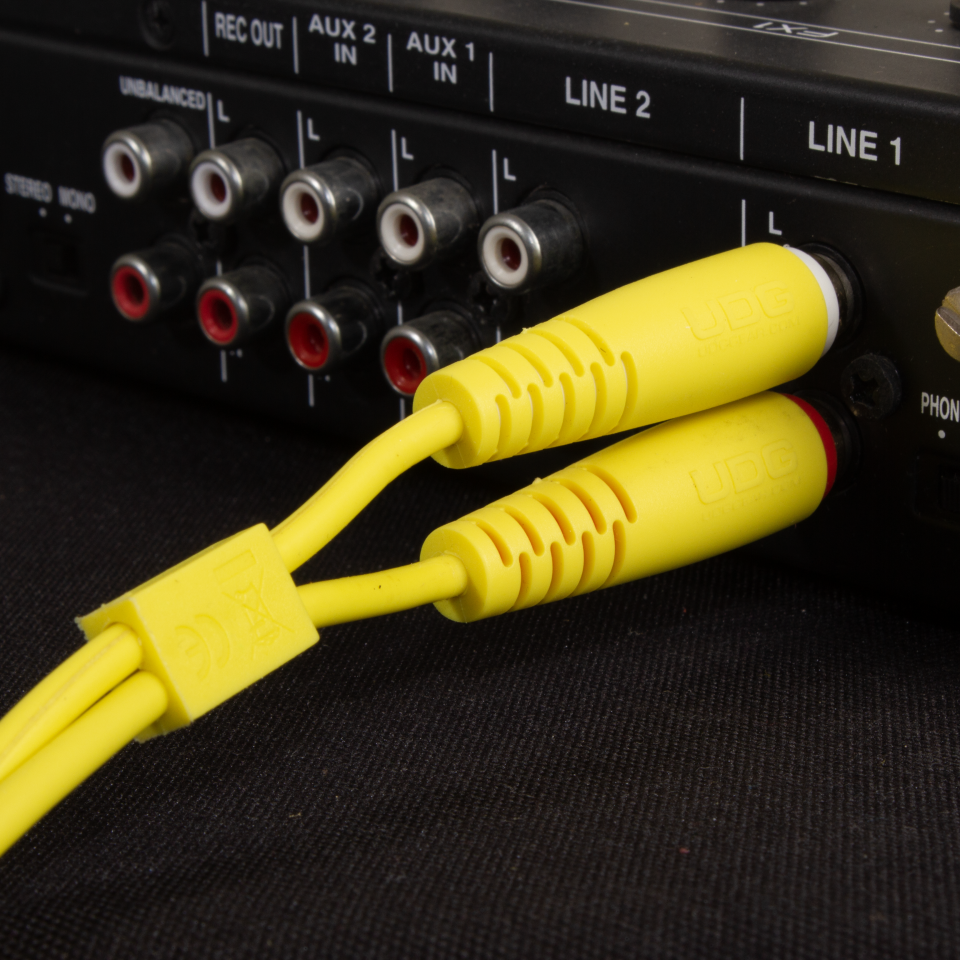 UDG ULTIMATE SES KABLOSU RCA- RCA SARI DÜZ (1,50 METRE)
