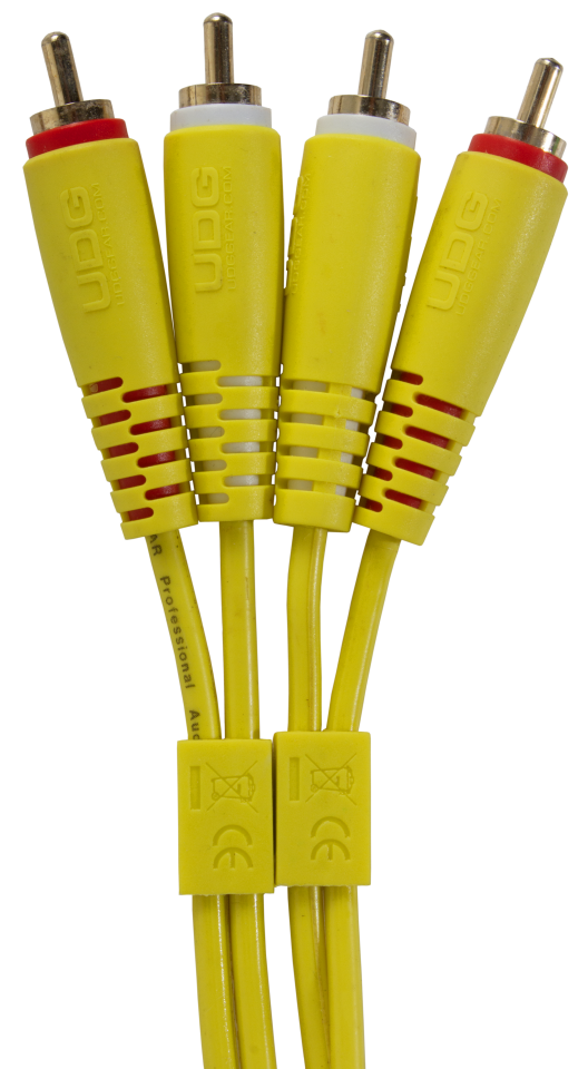 UDG ULTIMATE SES KABLOSU RCA- RCA SARI DÜZ (1,50 METRE)