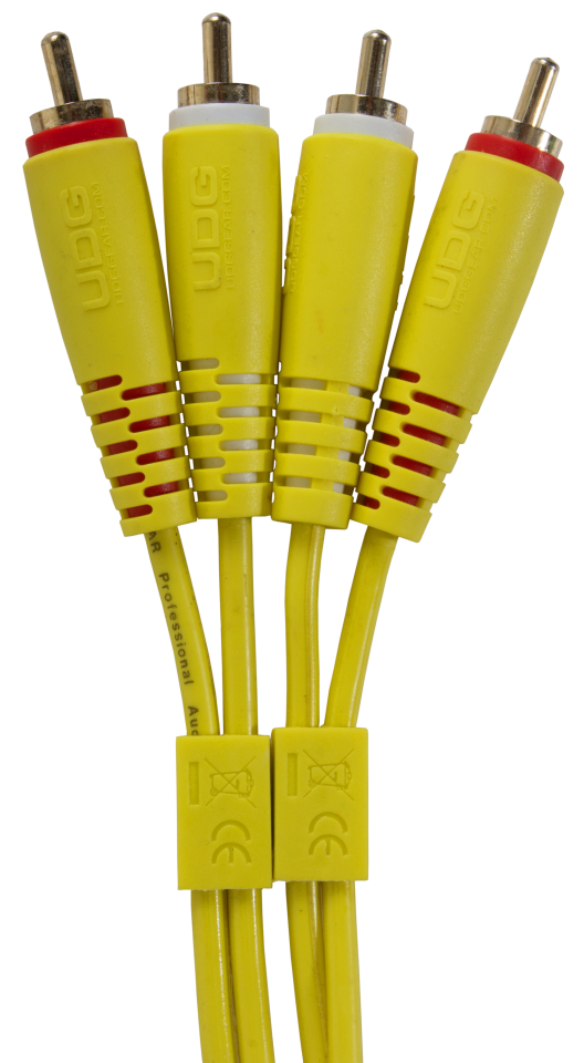 UDG ULTIMATE SES KABLOSU RCA- RCA SARI DÜZ (1,50 METRE)
