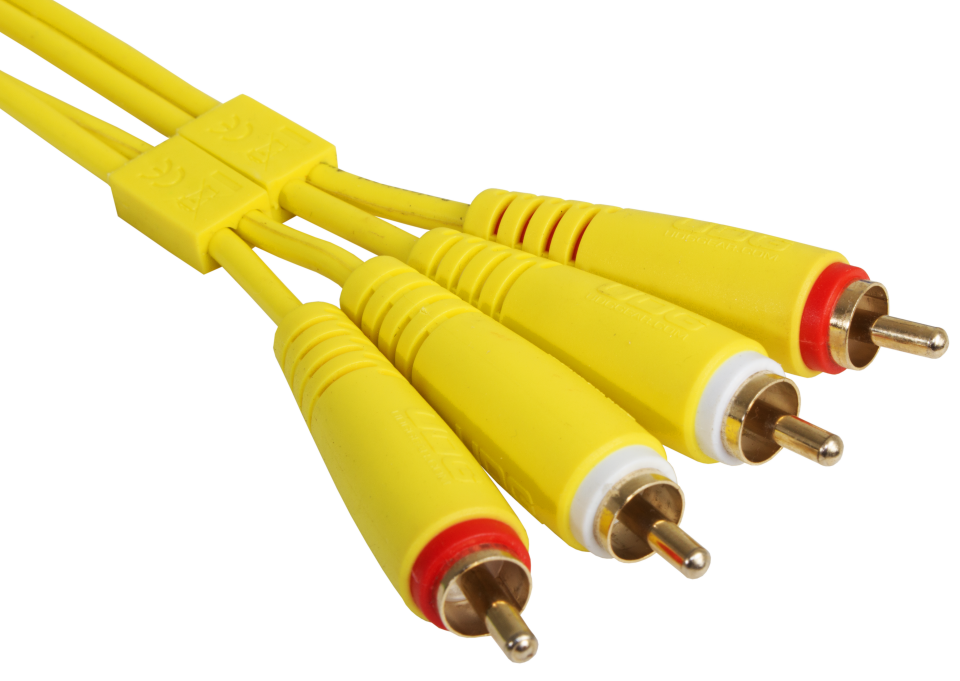 UDG ULTIMATE SES KABLOSU RCA- RCA SARI DÜZ (1,50 METRE)