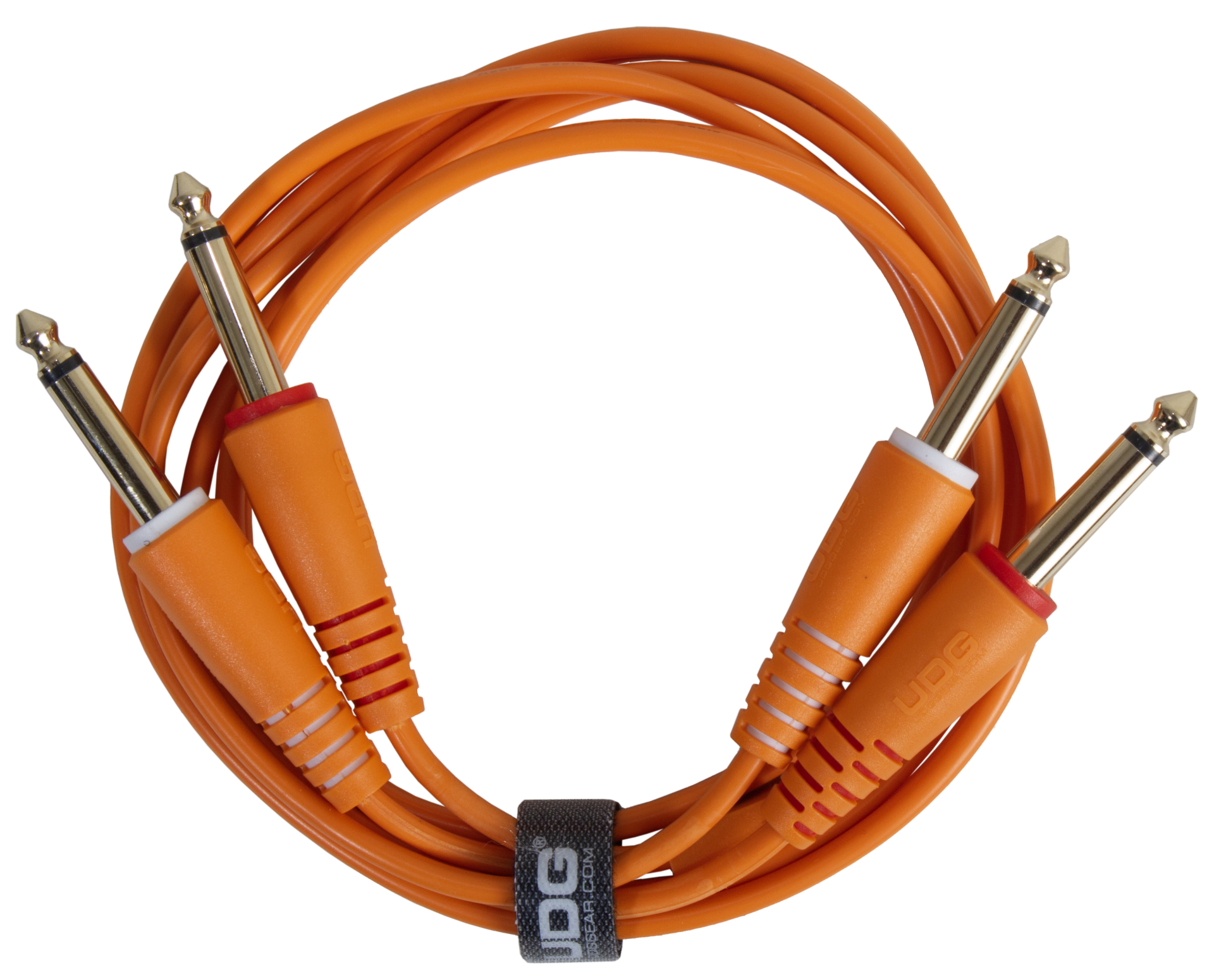UDG ULTIMATE SES KABLOSU 1/4'' JACK- 1/4'' JACK TURUNCU  DÜZ (3 METRE)