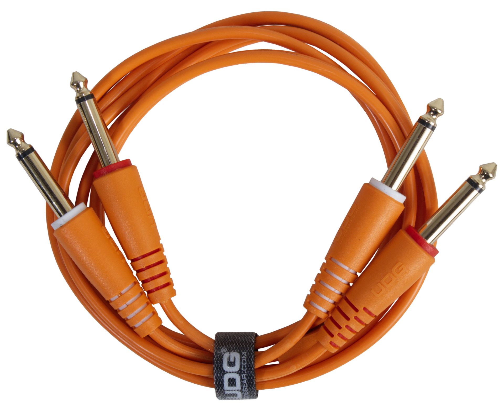 UDG ULTIMATE SES KABLOSU 1/4'' JACK- 1/4'' JACK TURUNCU  DÜZ (3 METRE)