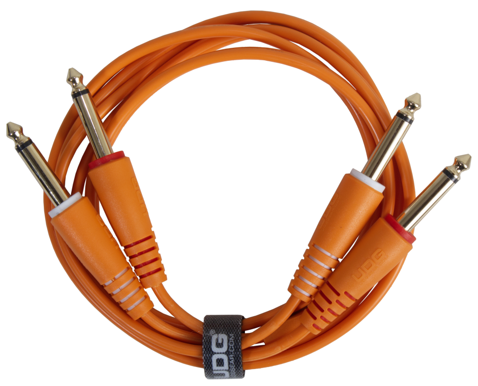UDG ULTIMATE SES KABLOSU 1/4'' JACK- 1/4'' JACK TURUNCU  DÜZ (3 METRE)