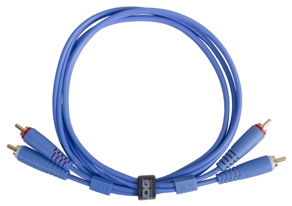 UDG ULTIMATE SES KABLOSU RCA- RCA MAVİ DÜZ (3 METRE)