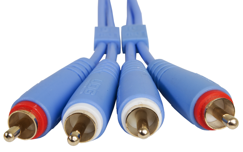 UDG ULTIMATE SES KABLOSU RCA- RCA MAVİ DÜZ (3 METRE)