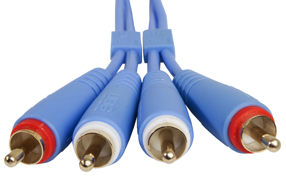 UDG ULTIMATE SES KABLOSU RCA- RCA MAVİ DÜZ (3 METRE)
