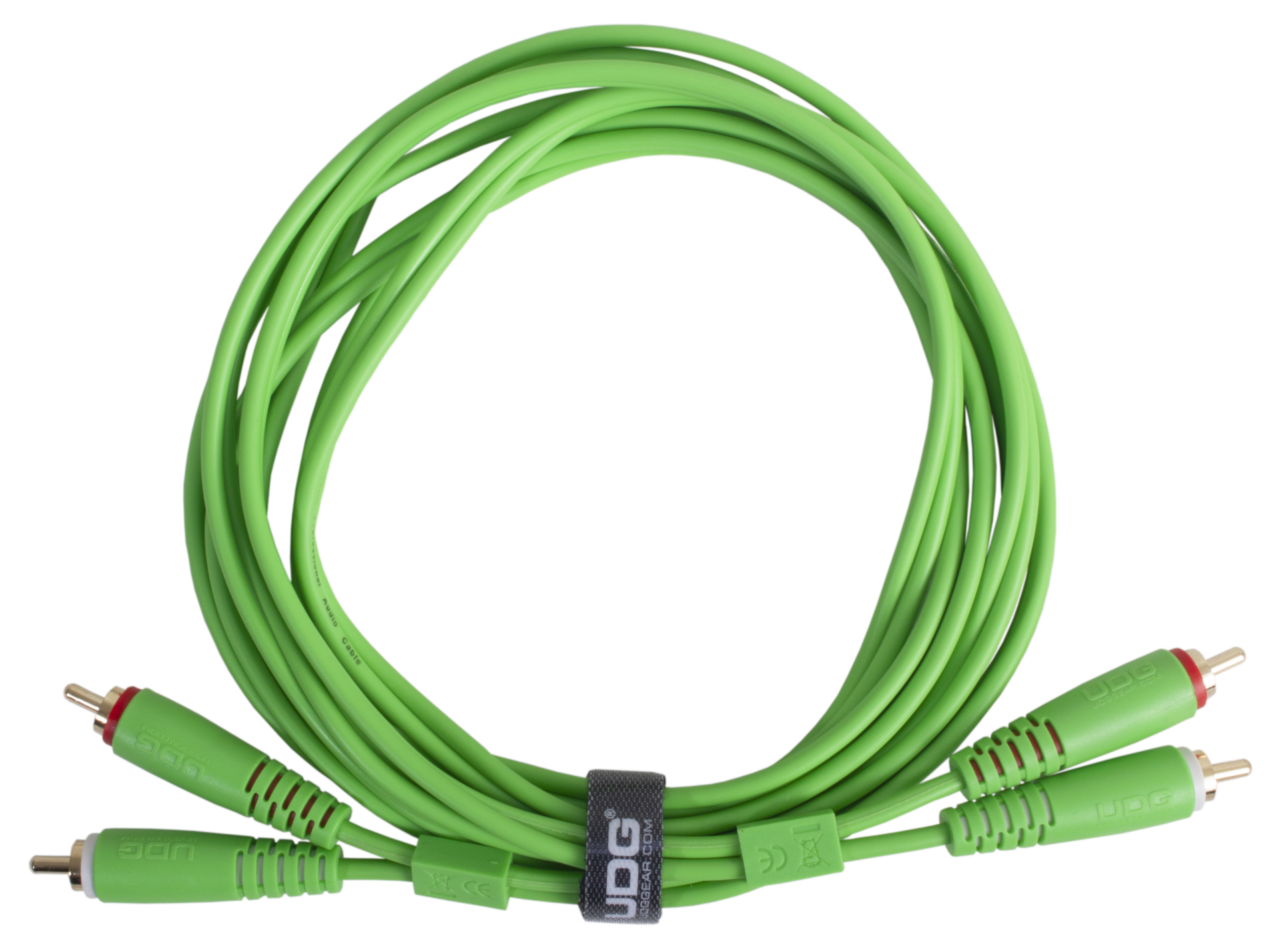 UDG ULTIMATE SES KABLOSU RCA- RCA YEŞİL  DÜZ (3 METRE)