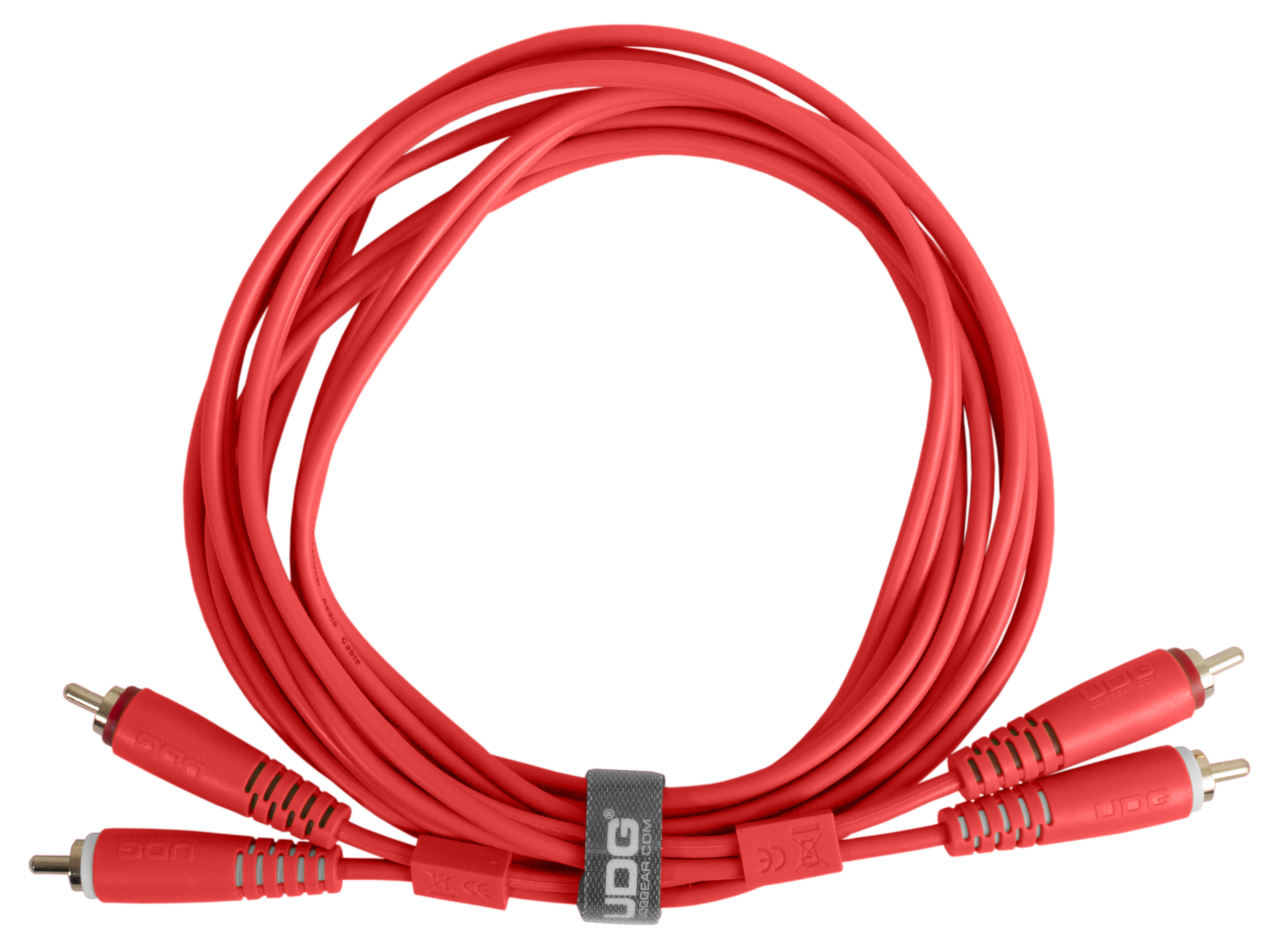 UDG ULTIMATE SES KABLOSU RCA- RCA KIRMIZI  DÜZ (3 METRE)