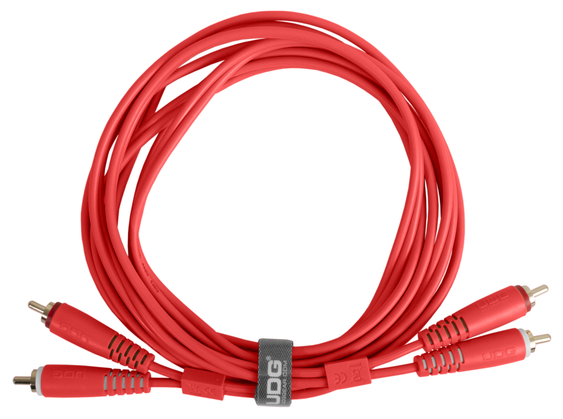 UDG ULTIMATE SES KABLOSU RCA- RCA KIRMIZI  DÜZ (3 METRE)
