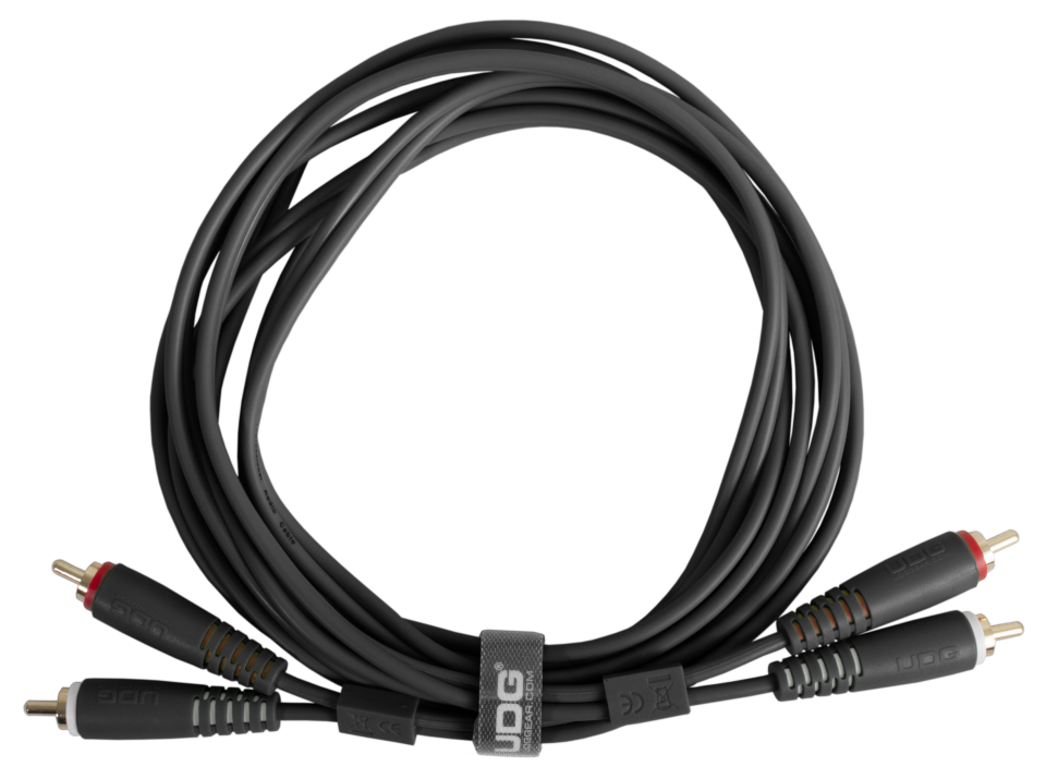 UDG ULTIMATE SES KABLOSU RCA- RCA SİYAH DÜZ (3 METRE)