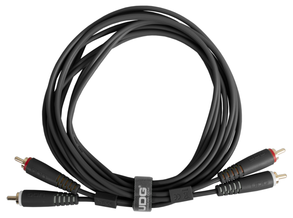 UDG ULTIMATE SES KABLOSU RCA- RCA SİYAH DÜZ (3 METRE)