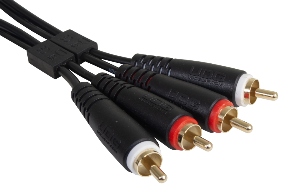 UDG ULTIMATE SES KABLOSU RCA- RCA SİYAH DÜZ (3 METRE)