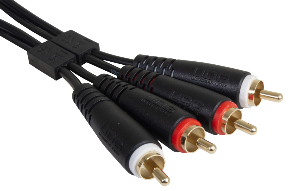 UDG ULTIMATE SES KABLOSU RCA- RCA SİYAH DÜZ (3 METRE)