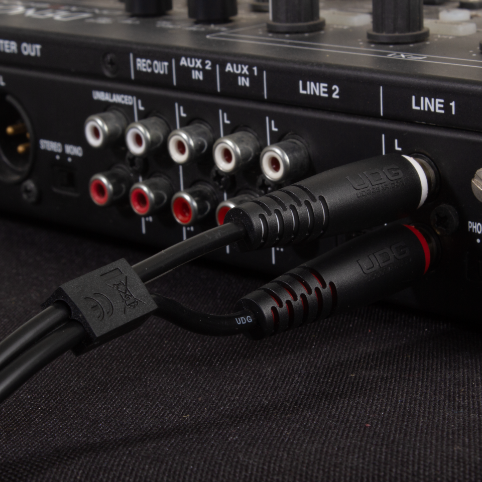 UDG ULTIMATE SES KABLOSU RCA- RCA SİYAH DÜZ (3 METRE)