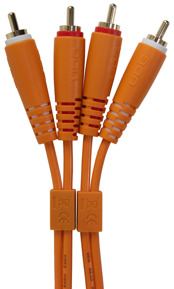 UDG ULTIMATE SES KABLOSU RCA- RCA TURUNCU  DÜZ (3 METRE)
