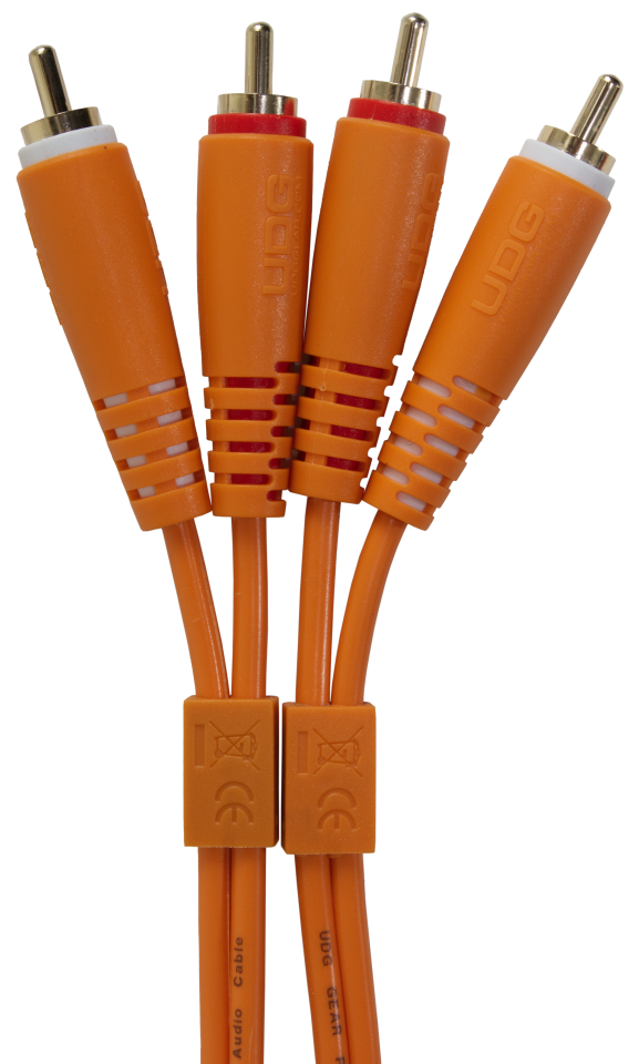 UDG ULTIMATE SES KABLOSU RCA- RCA TURUNCU  DÜZ (3 METRE)