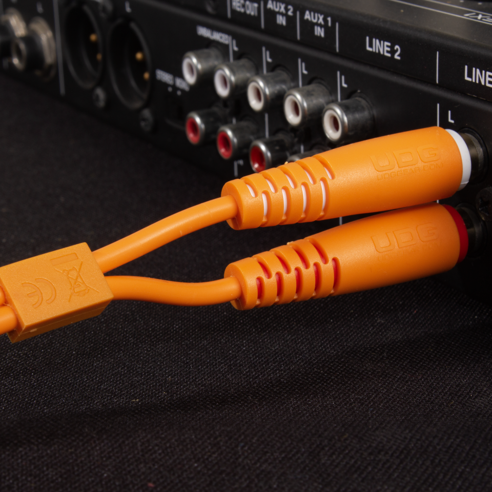 UDG ULTIMATE SES KABLOSU RCA- RCA TURUNCU  DÜZ (3 METRE)