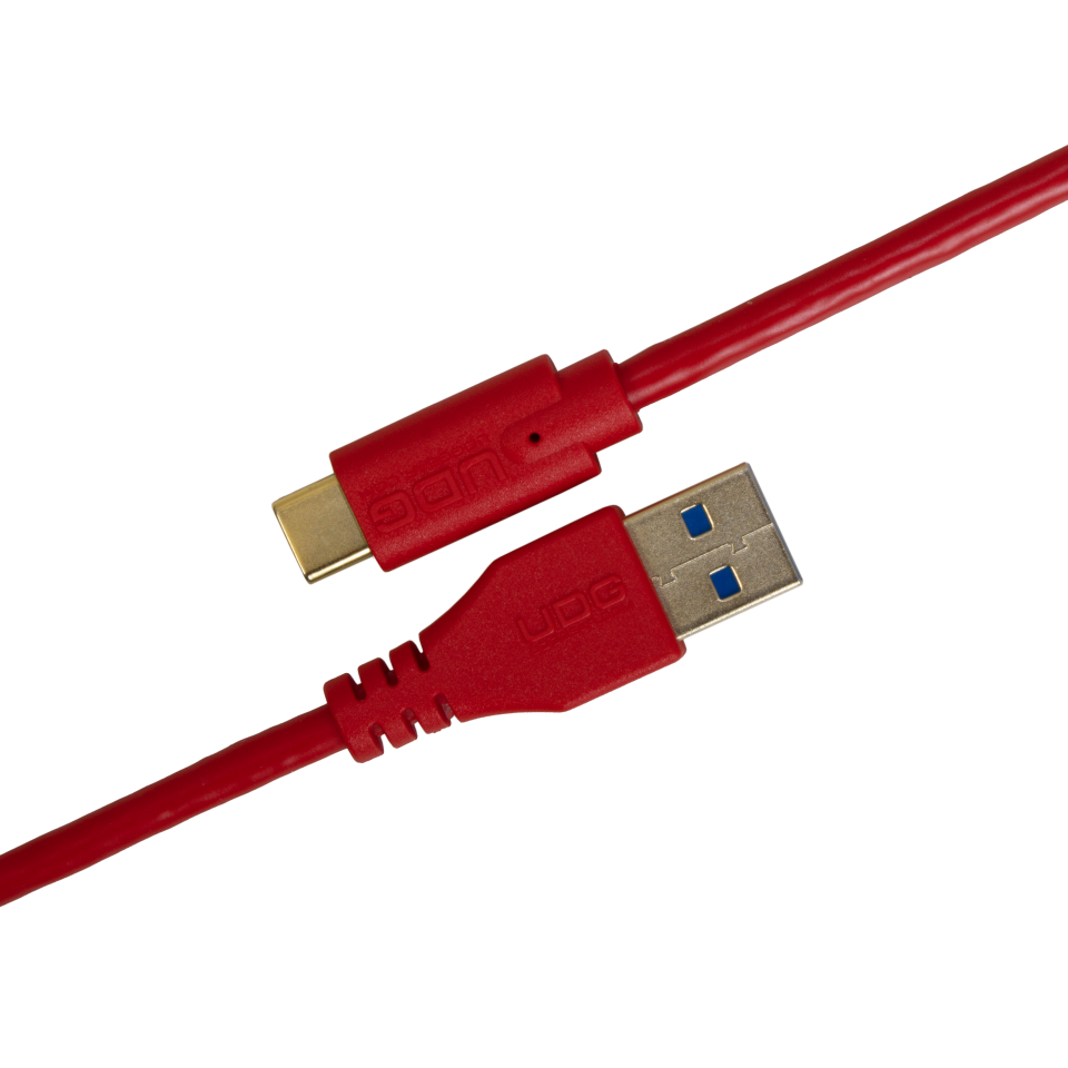 UDG SES KABLOSU USB 3.2 C-A  KIRMIZI DÜZ (1,5 metre)