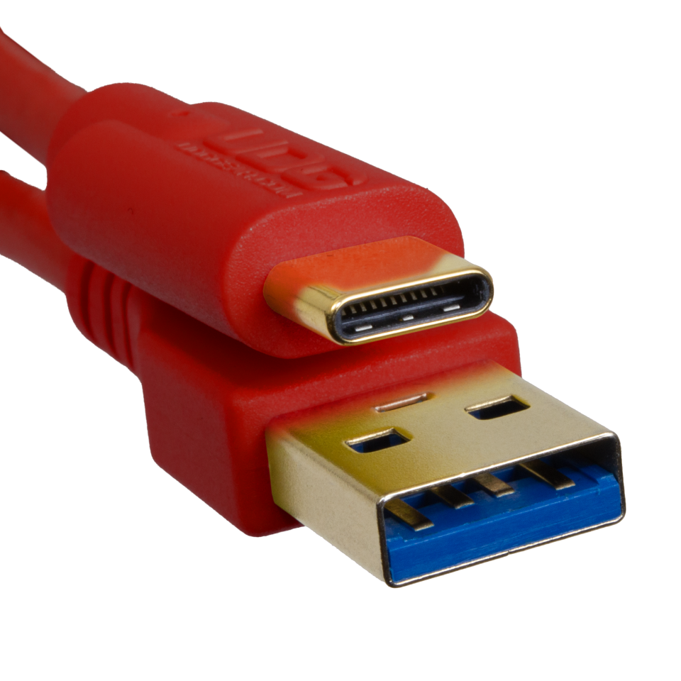 UDG SES KABLOSU USB 3.2 C-A  KIRMIZI DÜZ (1,5 metre)