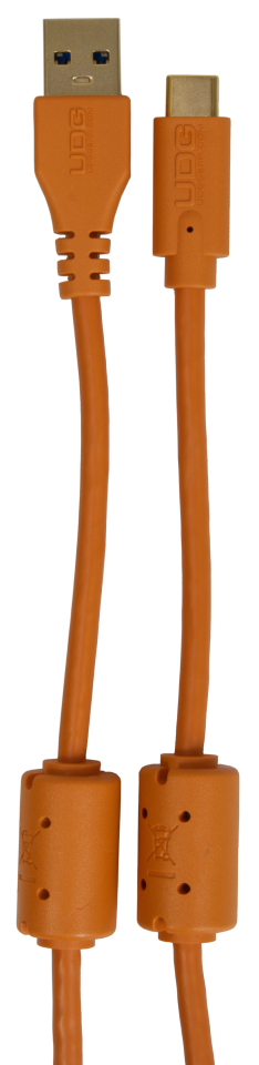 UDG SES KABLOSU USB 3.2 C-A TURUNCU DÜZ (1,5 metre)