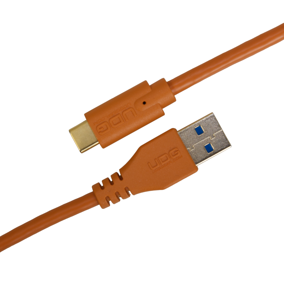 UDG SES KABLOSU USB 3.2 C-A TURUNCU DÜZ (1,5 metre)