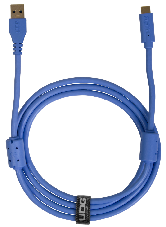 UDG SES KABLOSU USB 3.2 C-A MAVİ DÜZ (1,5 metre)