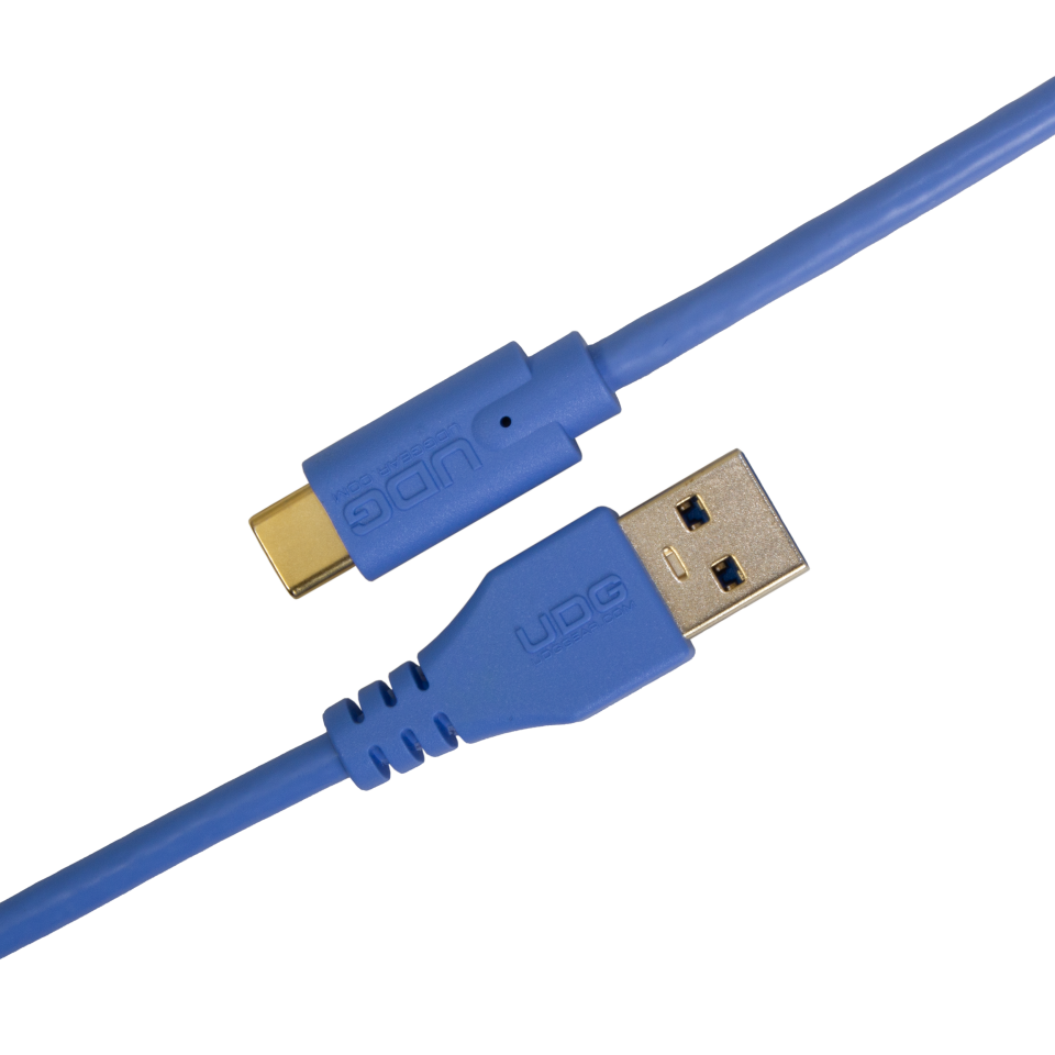 UDG SES KABLOSU USB 3.2 C-A MAVİ DÜZ (1,5 metre)