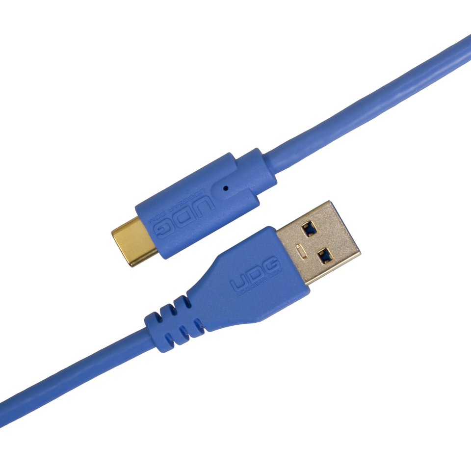 UDG SES KABLOSU USB 3.2 C-A MAVİ DÜZ (1,5 metre)