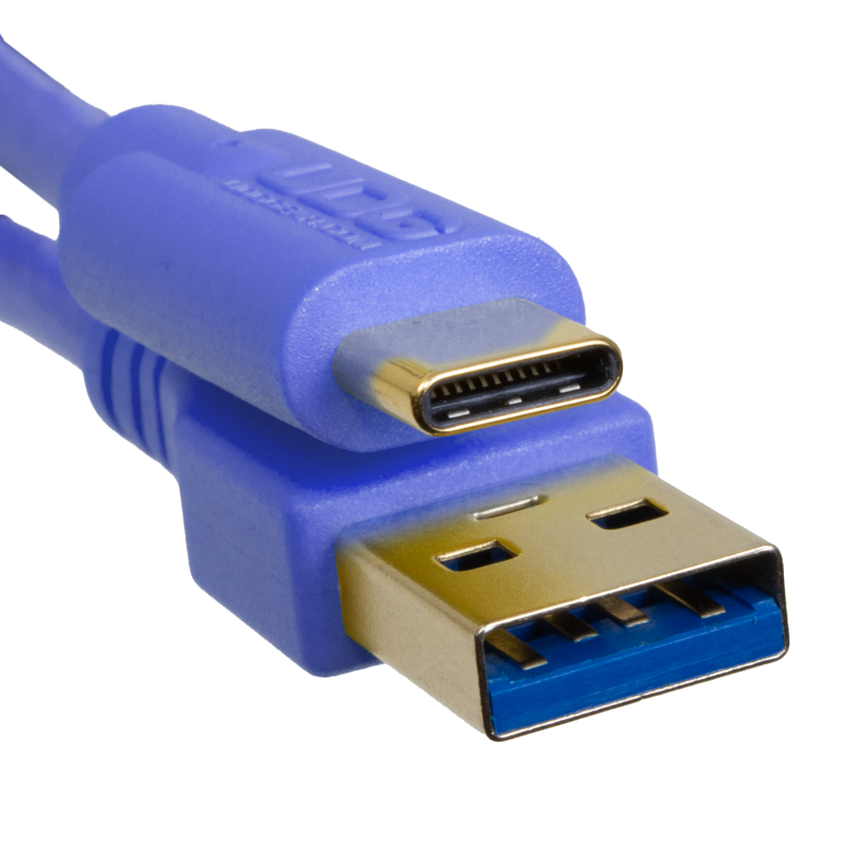 UDG SES KABLOSU USB 3.2 C-A MAVİ DÜZ (1,5 metre)