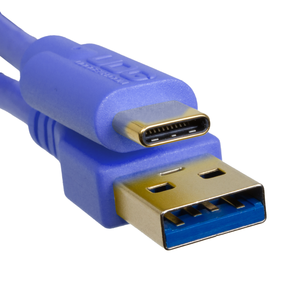 UDG SES KABLOSU USB 3.2 C-A MAVİ DÜZ (1,5 metre)