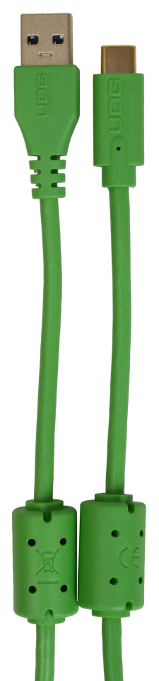 UDG SES KABLOSU USB 3.2  C-A YEŞİL DÜZ (1,5 metre)