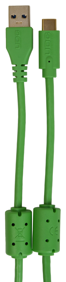 UDG SES KABLOSU USB 3.2  C-A YEŞİL DÜZ (1,5 metre)