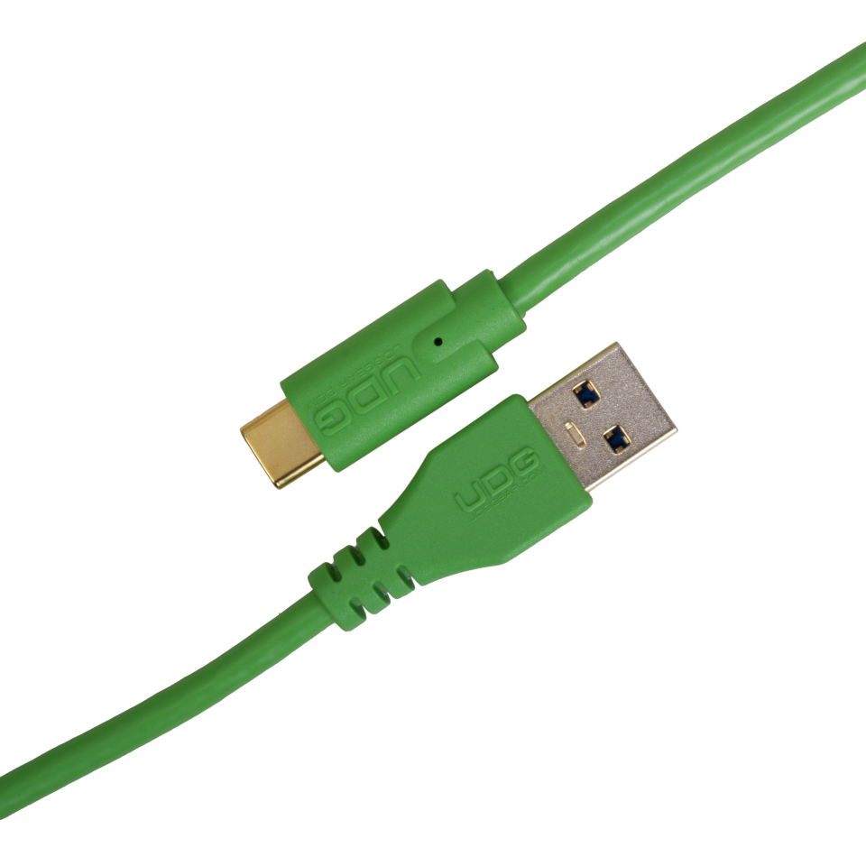 UDG SES KABLOSU USB 3.2  C-A YEŞİL DÜZ (1,5 metre)