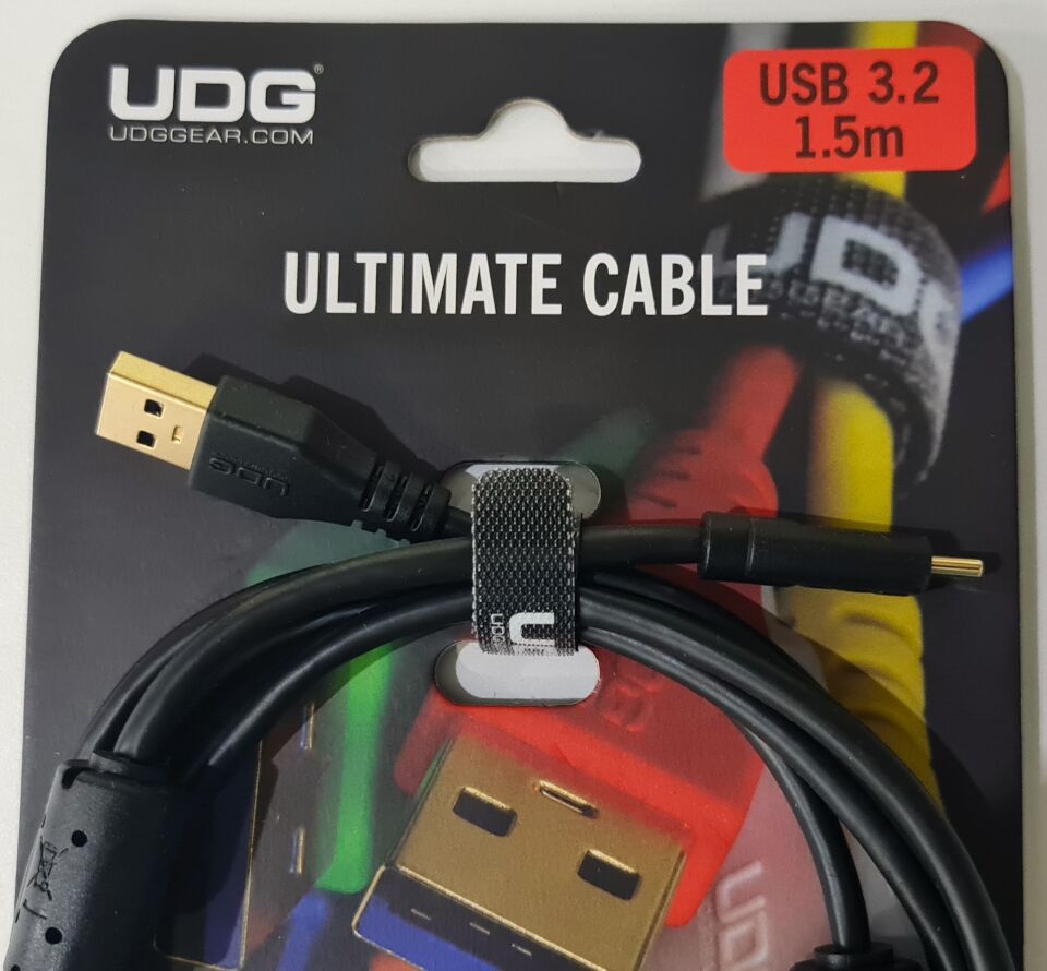 UDG SES KABLOSU USB  3.2 C-A SİYAH DÜZ (1,5 metre)