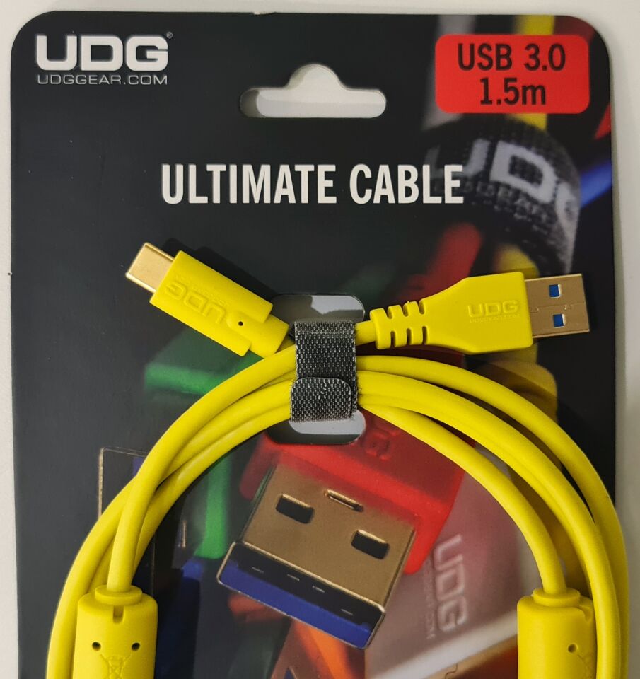 UDG SES KABLOSU USB 3.2 C-A SARI  DÜZ (1,5 metre)