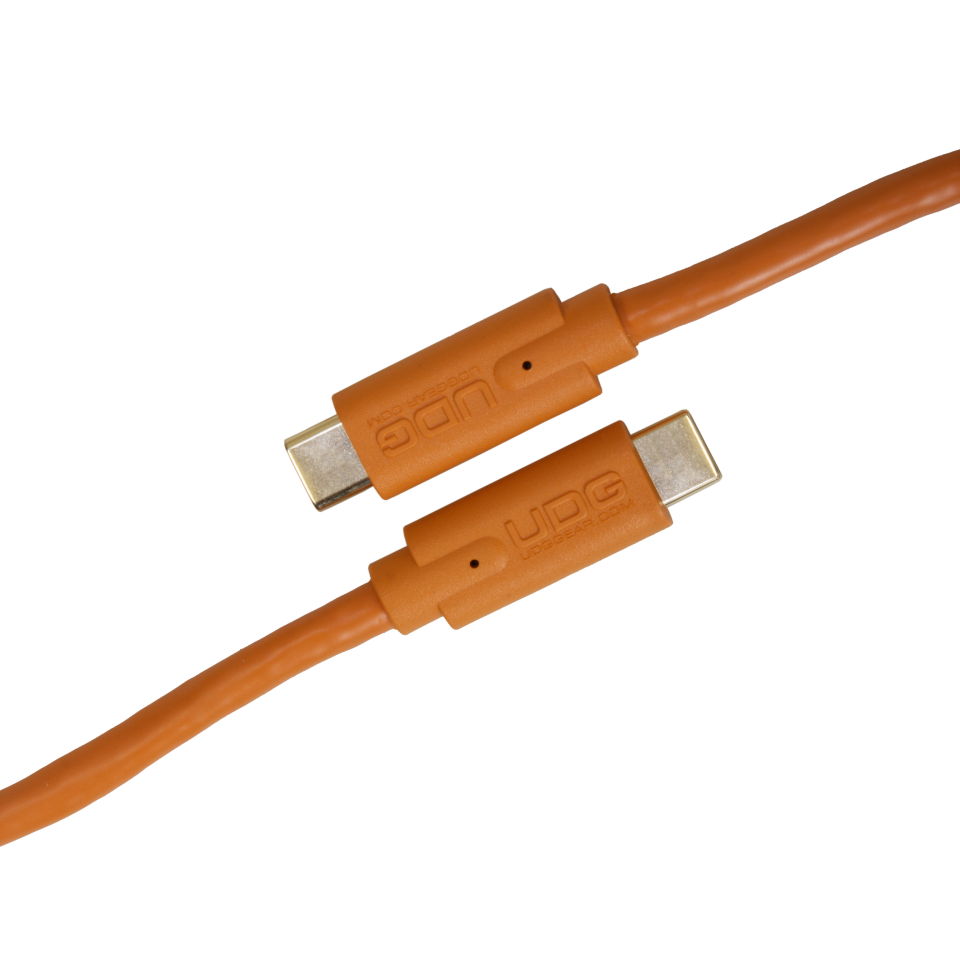 UDG SES KABLOSU USB 3.2 C-C TURUNCU DÜZ (1,5 metre)