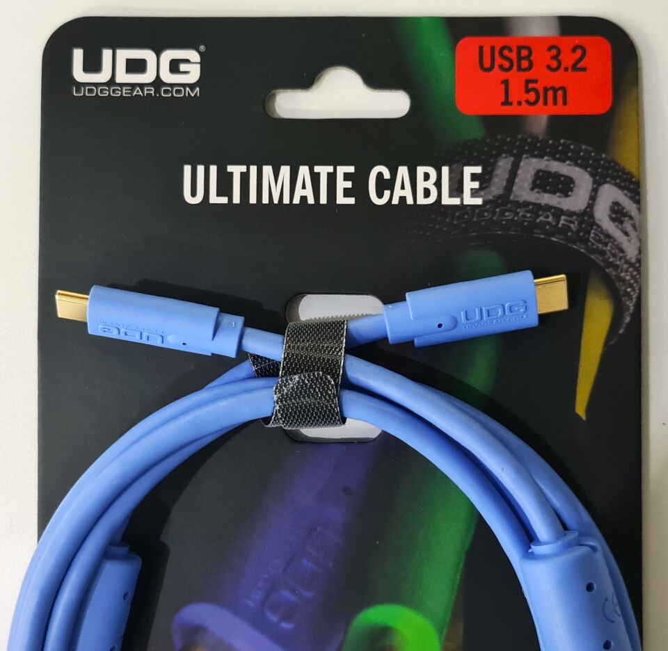 UDG SES KABLOSU USB 3.2 C-A MAVİ DÜZ (1,5 metre)