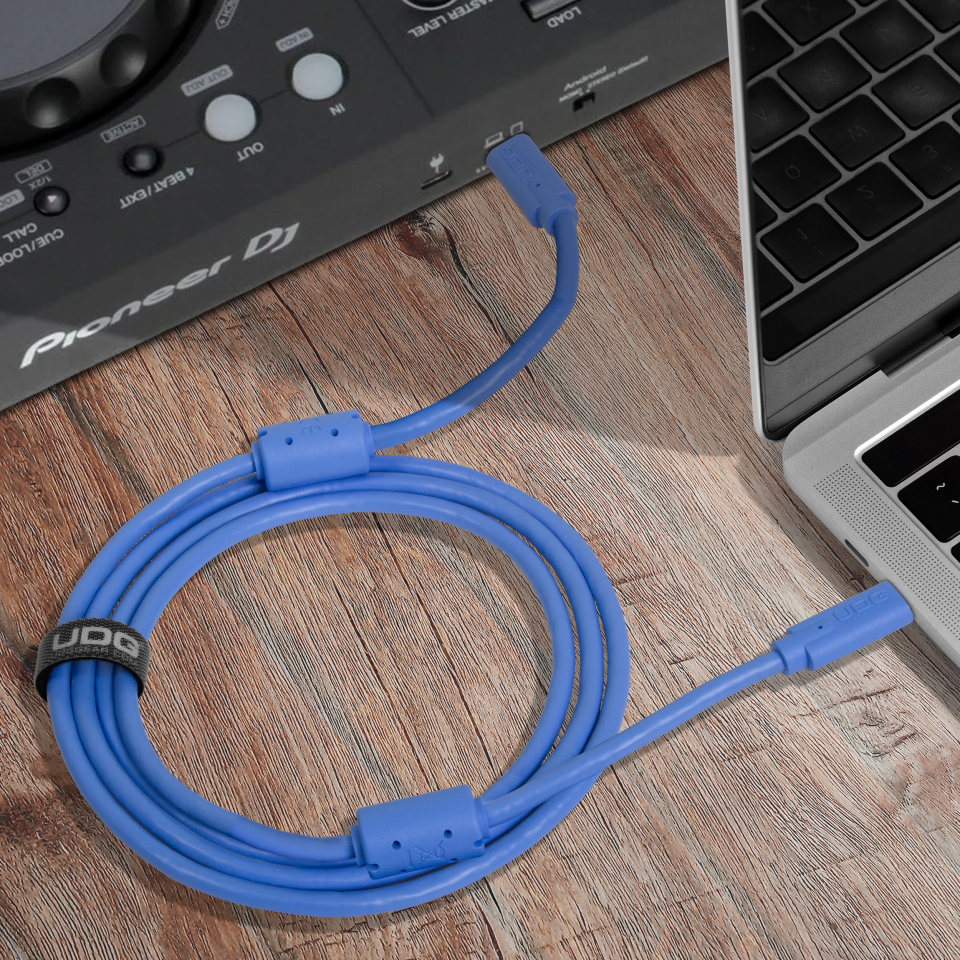 UDG SES KABLOSU USB 3.2 C-A MAVİ DÜZ (1,5 metre)
