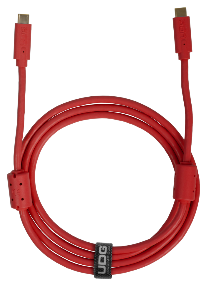 UDG SES KABLOSU USB 3.2 C-C KIRMIZI DÜZ (1,5 metre)