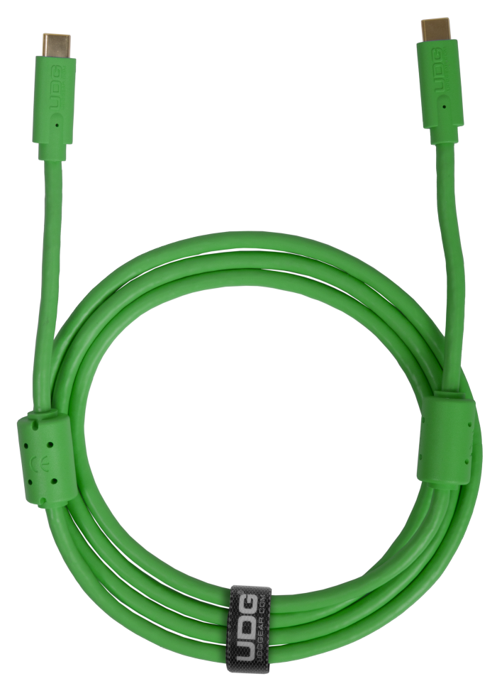 UDG SES KABLOSU USB 3.2 C-C YEŞİL DÜZ (1,5 metre)