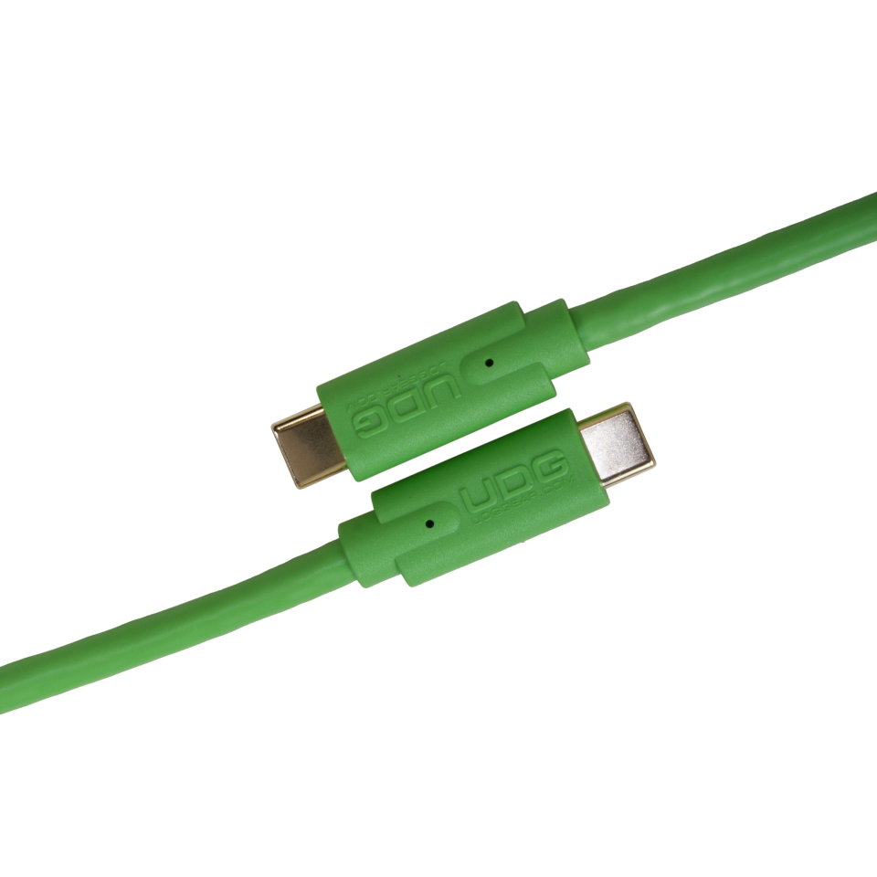 UDG SES KABLOSU USB 3.2 C-C YEŞİL DÜZ (1,5 metre)