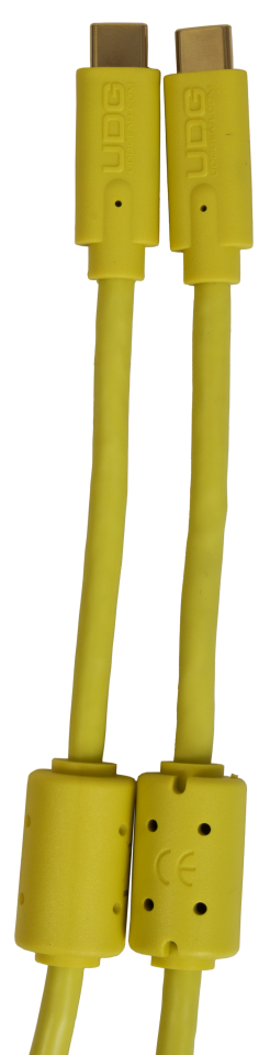 UDG SES KABLOSU USB 3.2 C-C SARI DÜZ (1,5 metre)