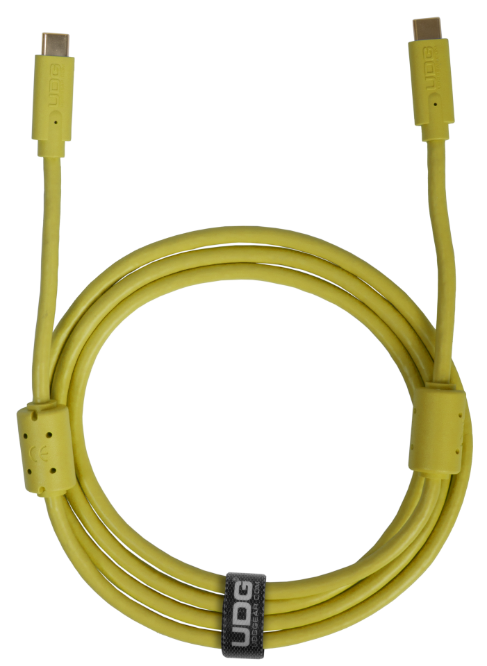 UDG SES KABLOSU USB 3.2 C-C SARI DÜZ (1,5 metre)
