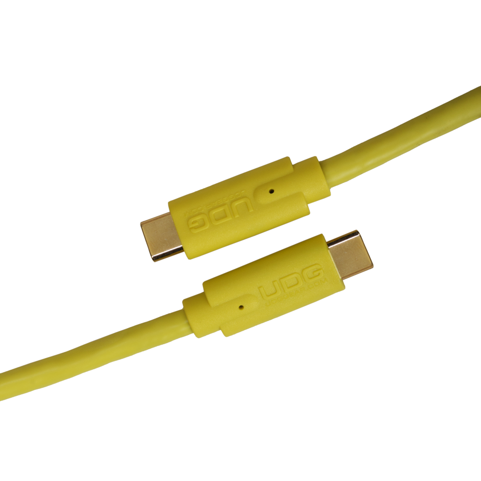 UDG SES KABLOSU USB 3.2 C-C SARI DÜZ (1,5 metre)