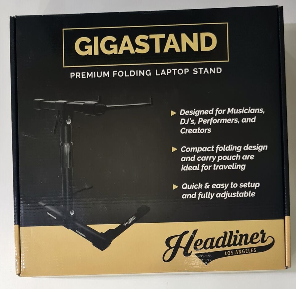 HEADLINER GIGASTAND DİZ ÜSTÜ BİLGİSAYAR VE DJ EKİPMANI STANDI