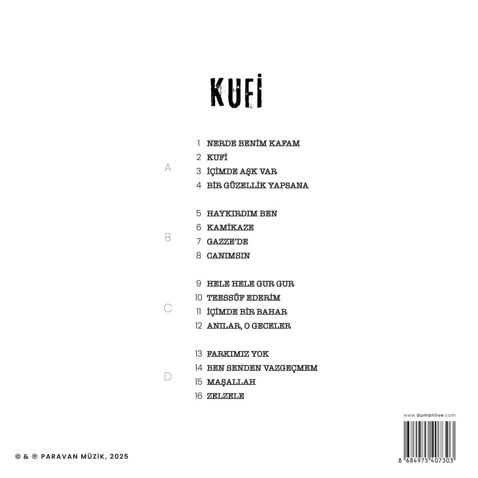 DUMAN KUFİ  (2 LP)