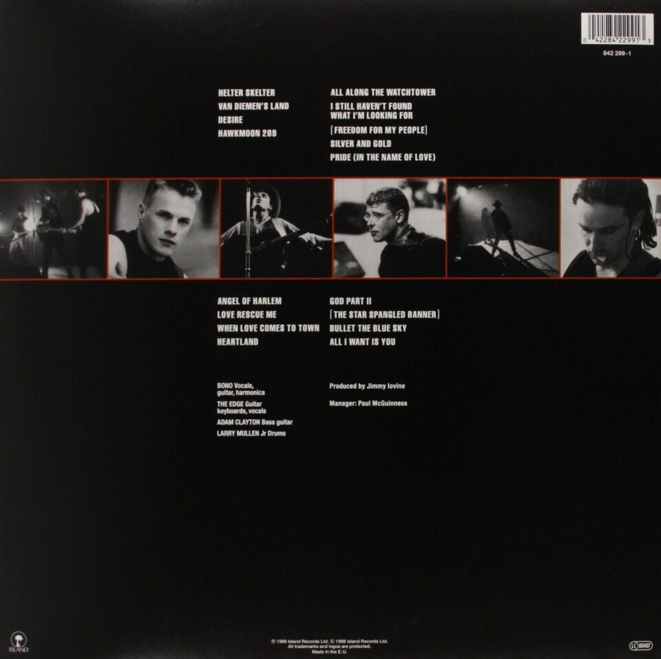 U2 RATTLE AND HUM (2 LP)